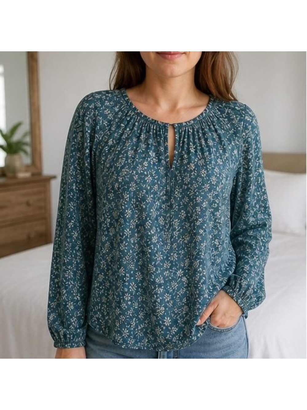 Navy Tunic Blouse